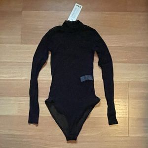 Black Mesh Bodysuit